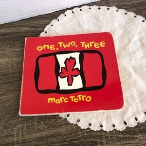 Vtg One, Two, Three Red Kids Board Book